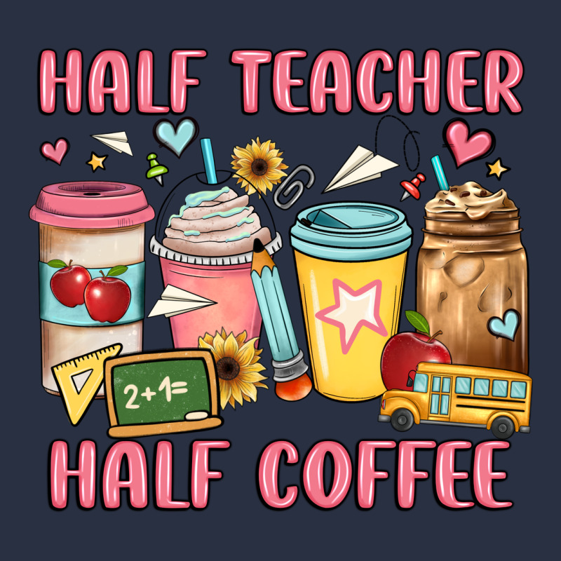 Half Teacher Half Coffee Heavyweight Sweatshirt by JahusDesignShop | Teevron