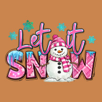 Let It Snow Pink Christmas Snowman Heavyweight Hoodie | Teevron
