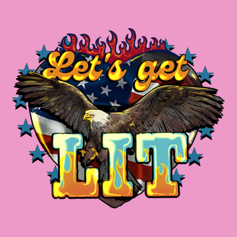 Let's Get Lit America Eagle 4th Of July Urban Hoodie by HowdyJamesFarm | Teevron