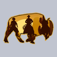 Bison Silhouette Cowboy Premium Hoodie | Teevron
