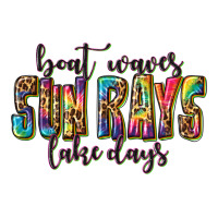 Boat Waves Sun Rays Lake Days Premium Tee | Teevron