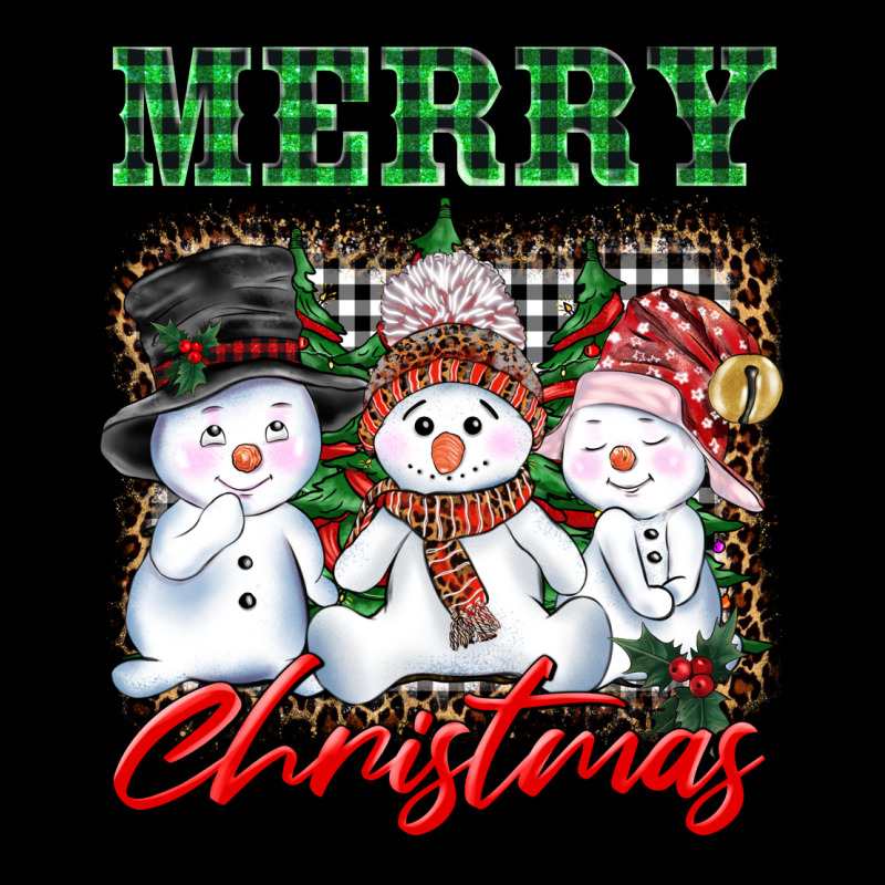 Merry Christmas Snowman Long Sleeve Tee by AdoDesignShop | Teevron