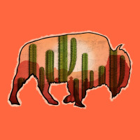 Cactus Bison Silhouette Premium Hoodie | Teevron