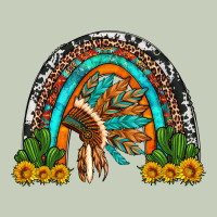 Indian Headdress Cactus And Sunflowers Rainbow Long Sleeve Tee | Teevron