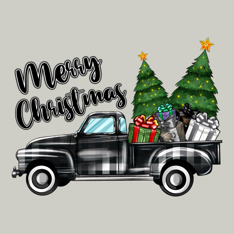Merry Christmas Truck Heavyweight Hoodie by MaliasSmallBusiness | Teevron