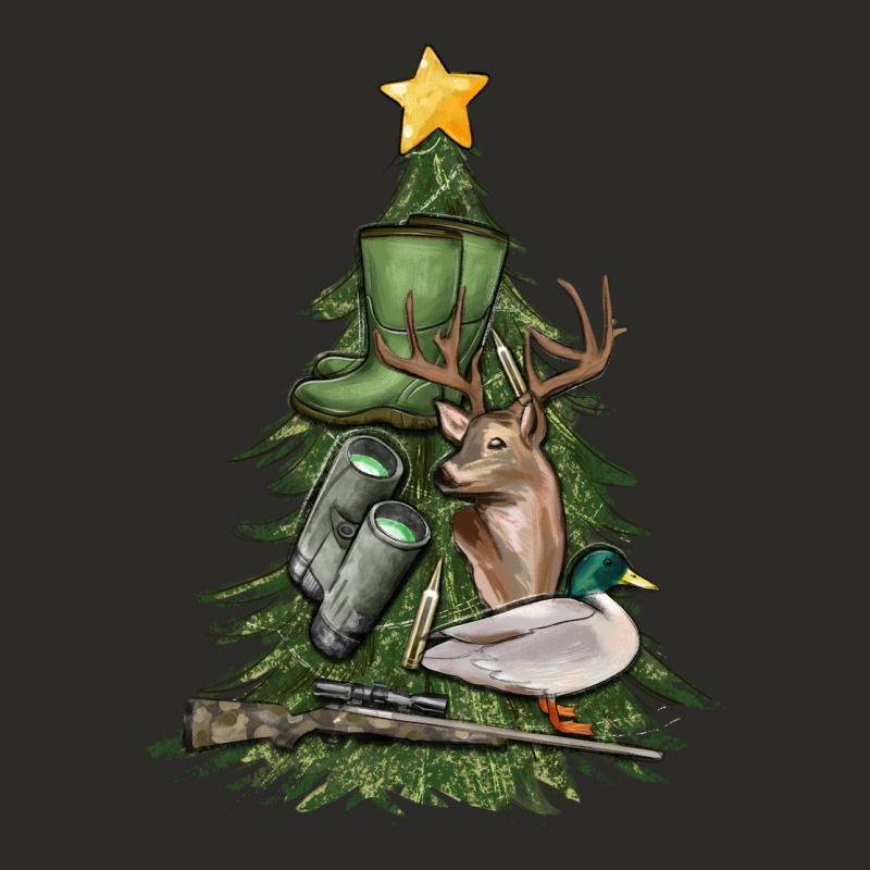 Hunting Christmas Tree Heavy Core Tee by MaliasSmallBusiness | Teevron