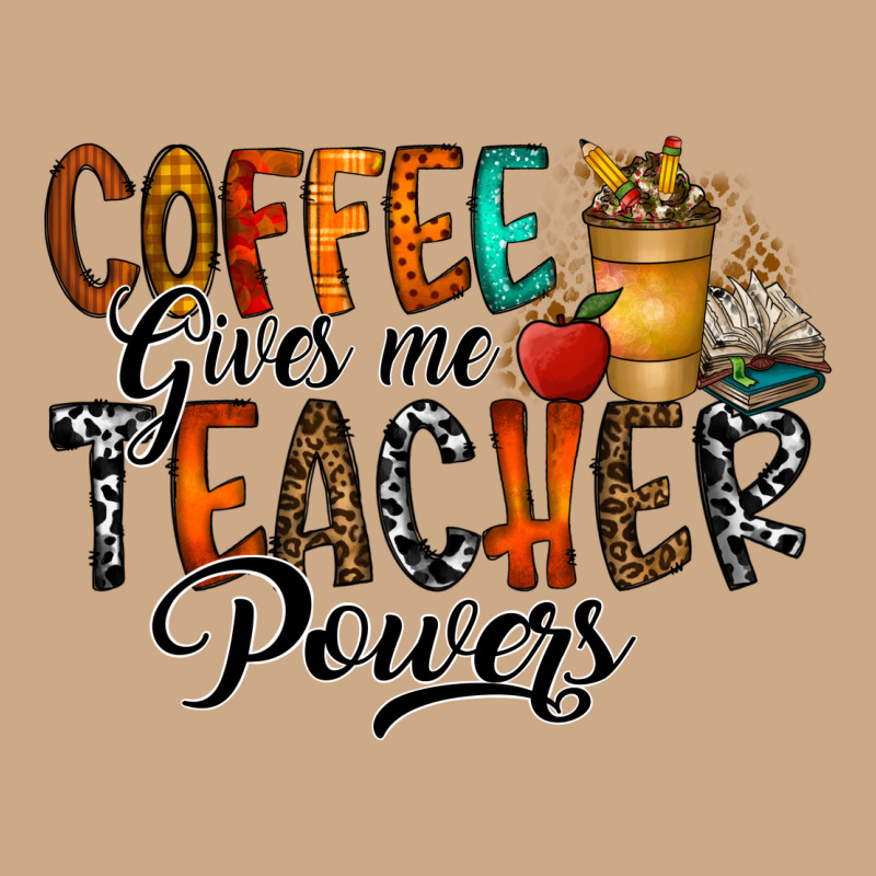 Coffee Gives Me Teacher Vintage Hoodie by CowhideDigitalArt | Teevron