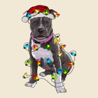 Pitbull With Christmas Lights Premium Tee | Teevron