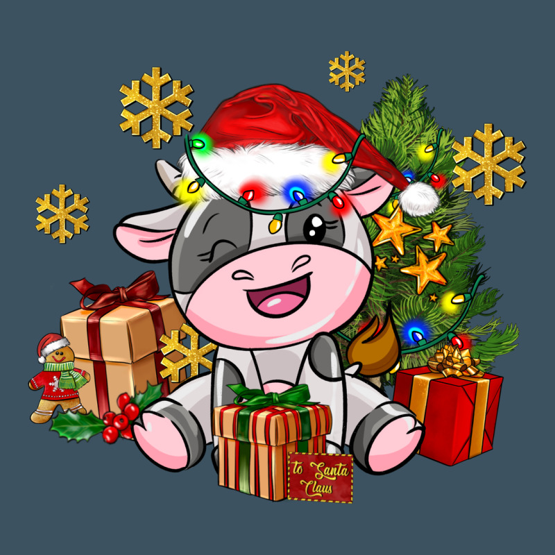 Little Cute Christmas Cow Urban Heavy Tee by AdoDesignShop | Teevron
