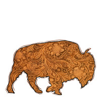 Western Vintage Bison Silhouette | Teevron