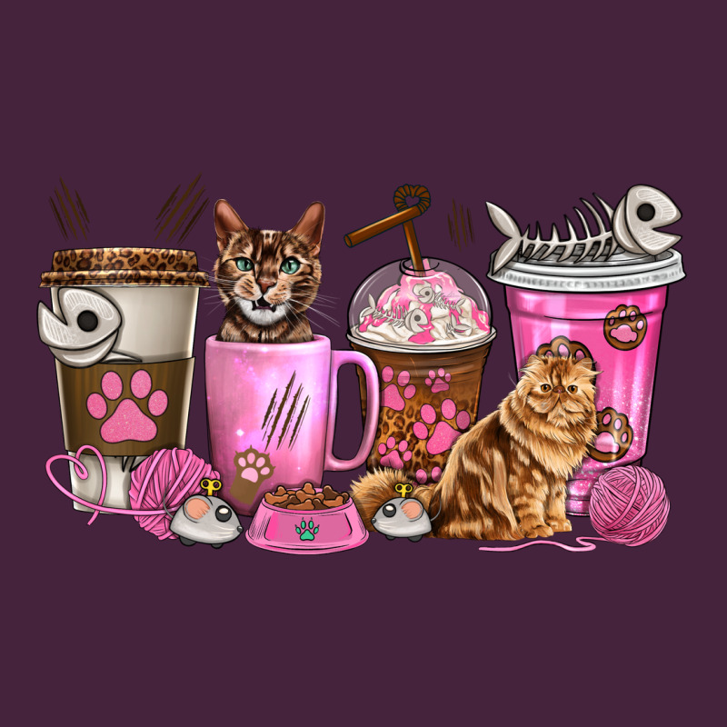 Cat Coffee Cups Premium Tee by texasbilliewilder | Teevron