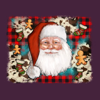 Cowhide Santa Cookie Socks Background Long Sleeve Tee | Teevron