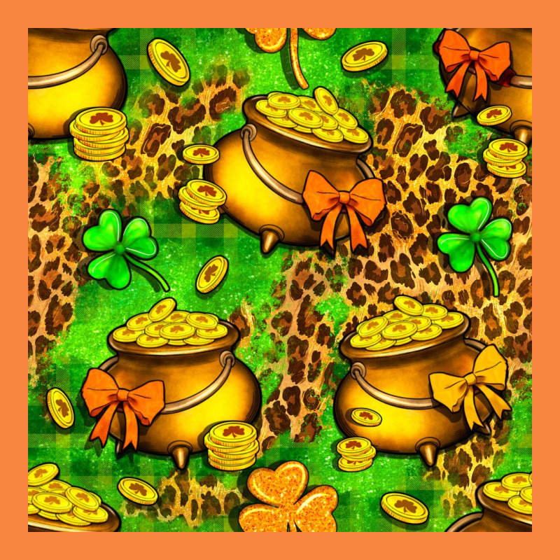 St. Patrick's Pot Of Gold Seamless Pattern Premium Sweatshirt by BundleAndBundleShop | Teevron