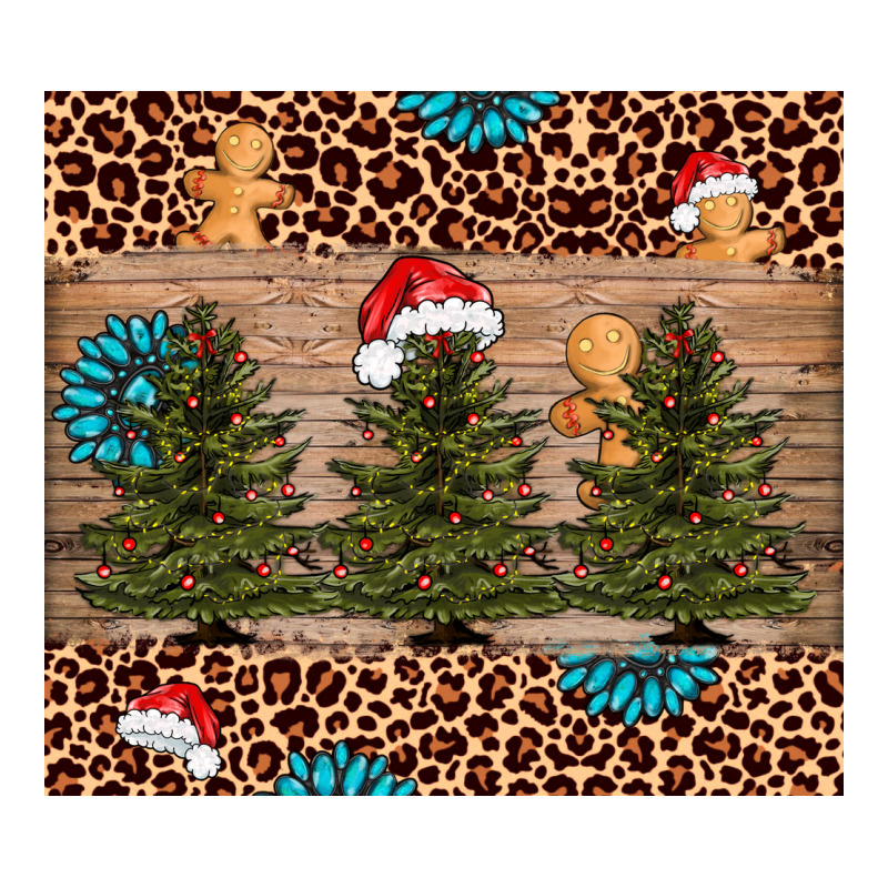 Christmas Trees Leopard Long Sleeve Tee by AdoDesignShop | Teevron