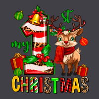 My First Christmas Reindeer Heavyweight Hoodie | Teevron