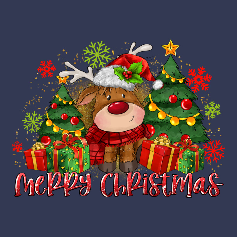 Merry Christmas Reindeer Heavyweight Hoodie by MaliasSmallBusiness | Teevron