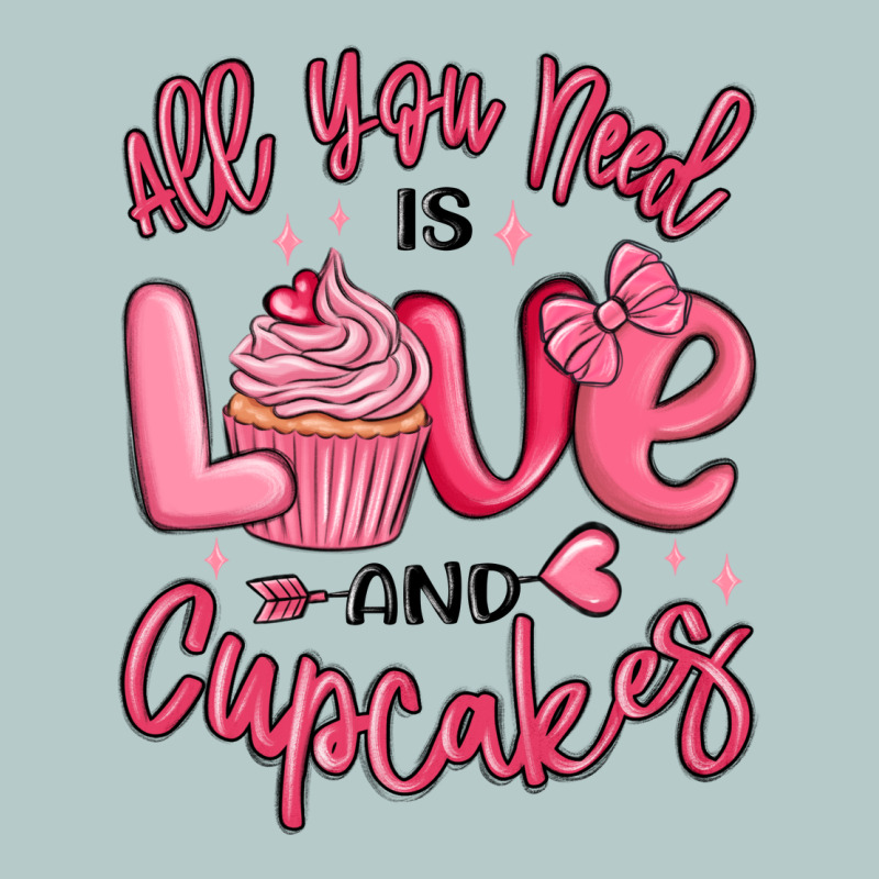 All You Need Is Love And Cupcakes Valentines Day Heavy Core Tee by MaliasSmallBusiness | Teevron
