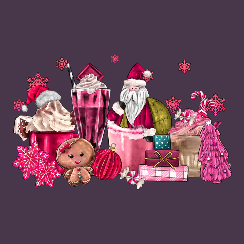 Pink Santa Coffee Heavyweight Hoodie by MaliasSmallBusiness | Teevron