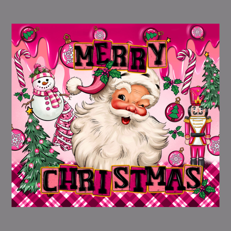 Merry Pink Christmas Santa Heavyweight Hoodie by MaliasSmallBusiness | Teevron