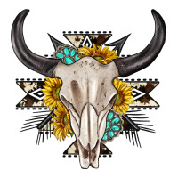 cow aztec western bull skull | Teevron