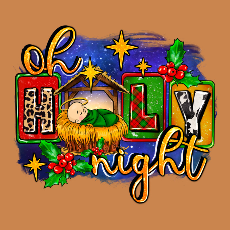 Oh Holy Night With Baby Jesus For Christmas Heavyweight Hoodie by MaliasSmallBusiness | Teevron