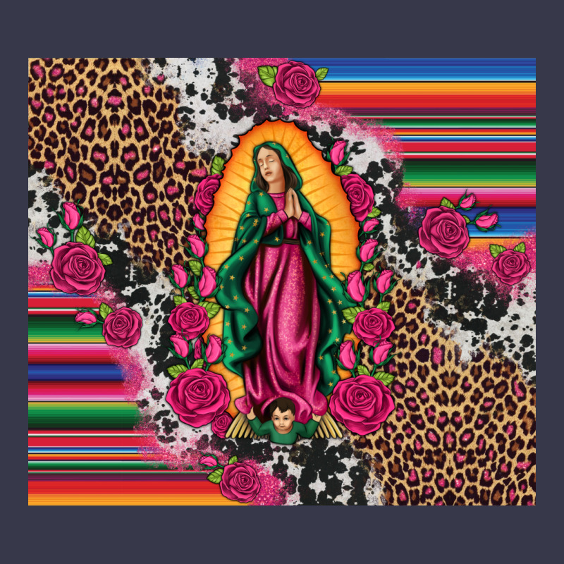 Our Lady Of Guadalupe Serape Background Tumbler Long Sleeve Tee by Artiststas | Teevron