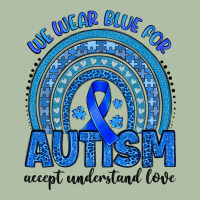 We Wear Blue For Autism Accept Understand Love Urban Heavy Tee | Teevron