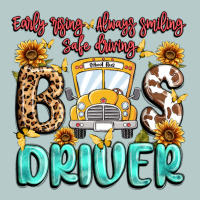 Early Rising Always Smiling Safe Driving Bus Drive Heavy Core Tee | Teevron