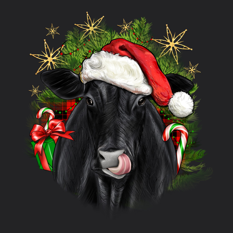 Christmas Black Angus Vintage Tee by JahusDesignShop | Teevron