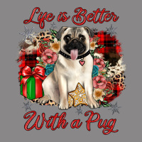 Christmas Life Is Better With A Pug Vintage Tee | Teevron