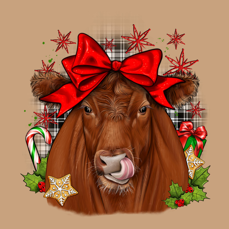 Christmas Red Angus Vintage Tee by JahusDesignShop | Teevron