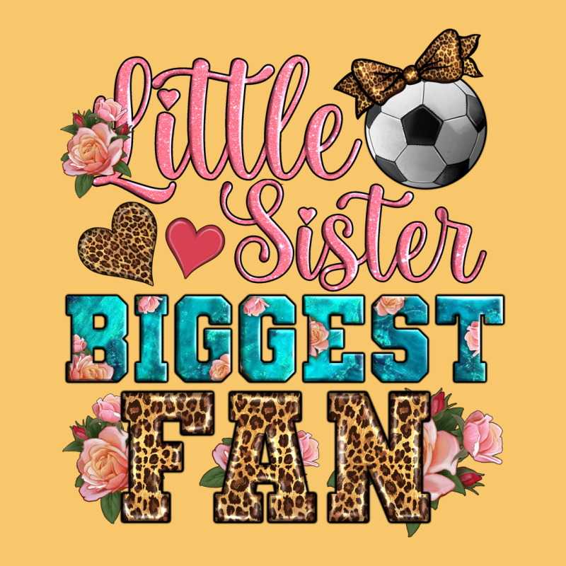 Little Sister Biggest Fan Soccer Vintage Hoodie by HRA Design Shop | Teevron