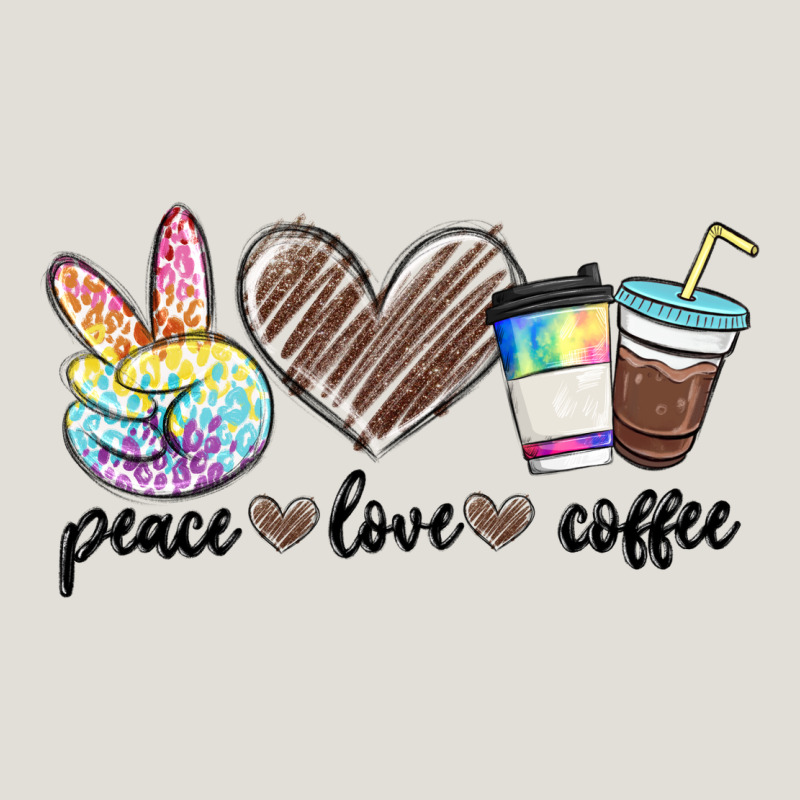 Peace Love Coffee Heavy Core Tee by MaliasSmallBusiness | Teevron