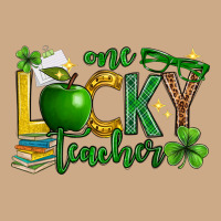 St. Patrick's Day One Lucky Teacher Vintage Hoodie | Teevron
