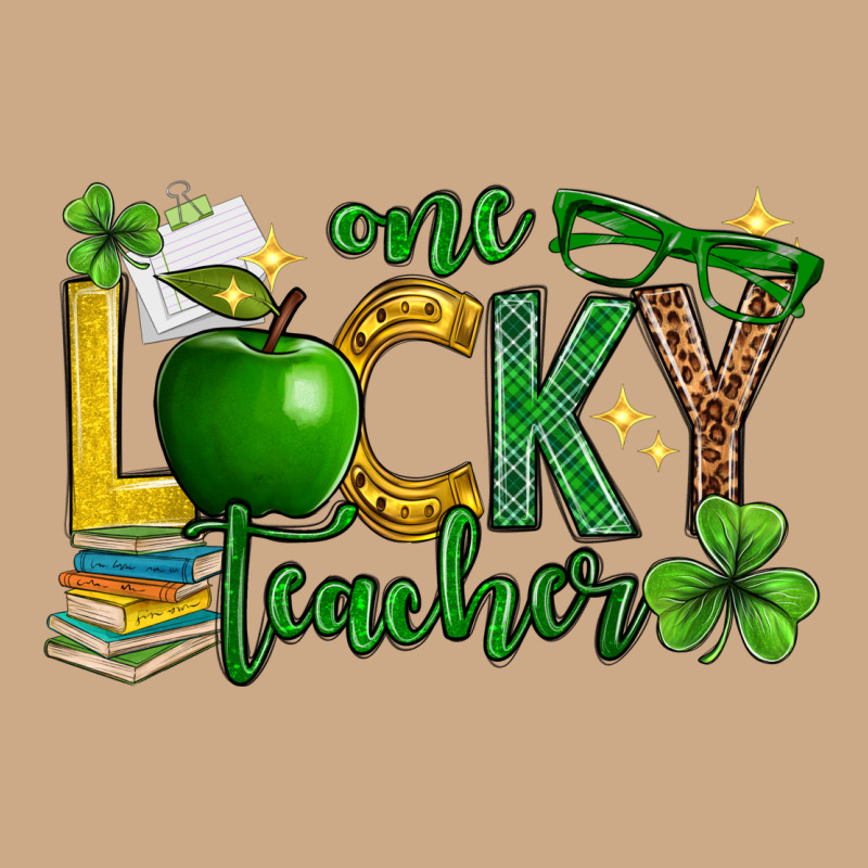 St. Patrick's Day One Lucky Teacher Vintage Hoodie by Neo Western | Teevron