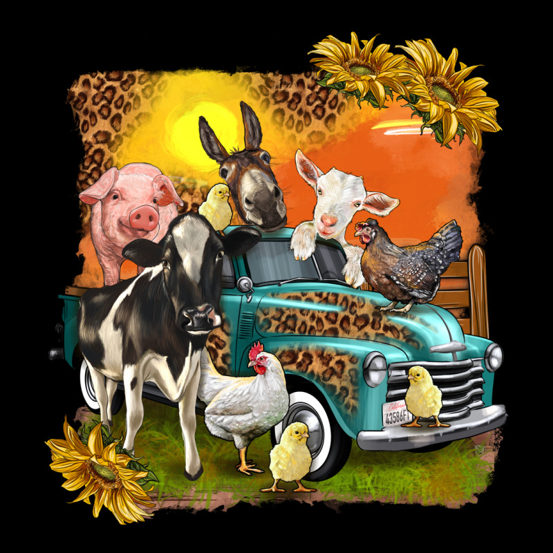 Farm Truck With Farm Animals Premium Tee by texasbilliewilder | Teevron