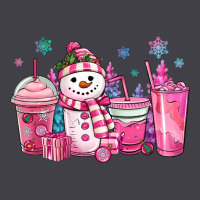 Pink Christmas Snowman Coffee Cups Heavyweight Hoodie | Teevron