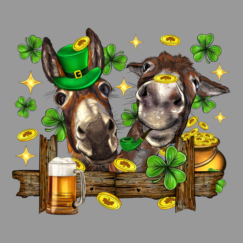 St. Patrick's Day Donkey Vintage Hoodie by Neo Western | Teevron