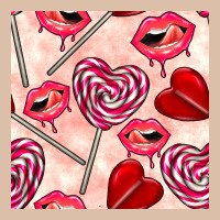 Valentines Day Lollipops And Lips Seamless Pattern Urban Heavy Tee | Teevron