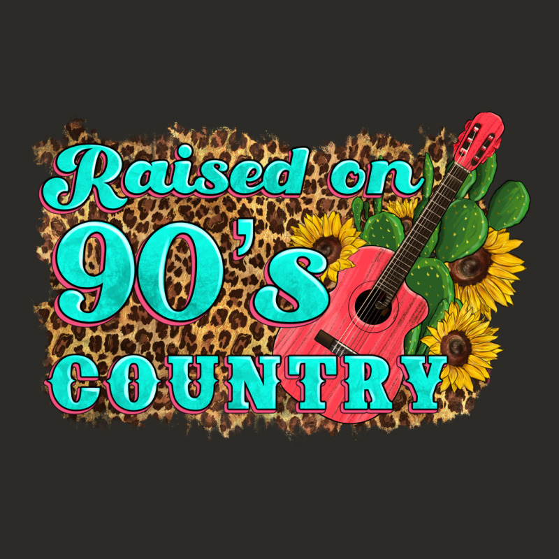 Raised 90's Country Guitar Cactus Sunflower's Heavy Core Tee by Artiststas | Teevron