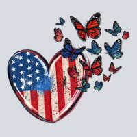 4th Of July American Flag Heart Butterfly Zipper Hoodie | Teevron