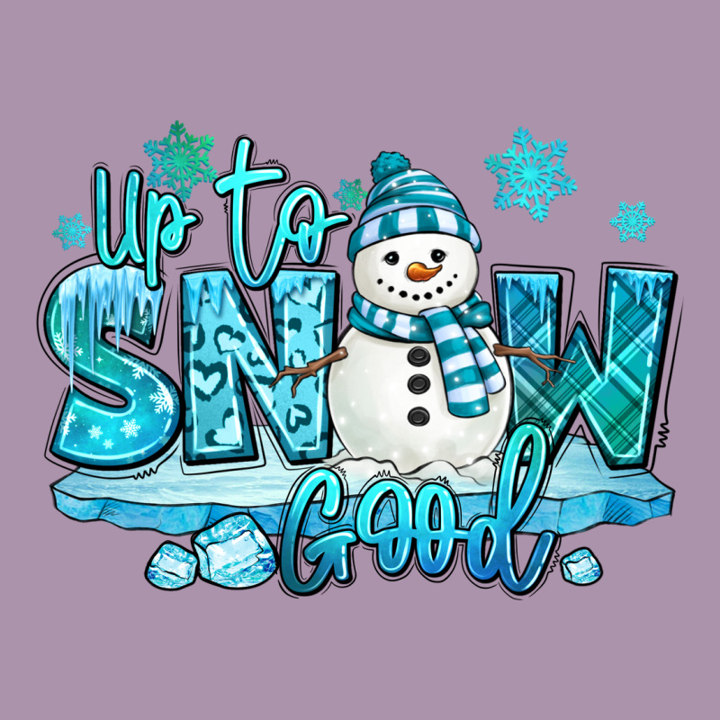 Up To Snow Good Winter Snowman Heavyweight Hoodie by MaliasSmallBusiness | Teevron