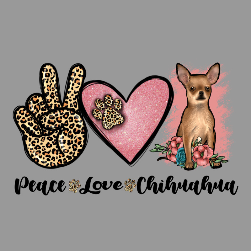 Peace Love Chihuahua Vintage Hoodie by JahusDesignShop | Teevron