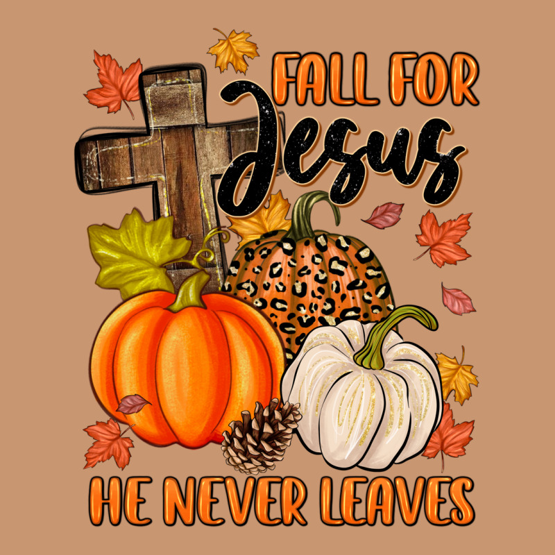 Fall For Jesus He Never Leaves Heavyweight Hoodie by MaliasSmallBusiness | Teevron