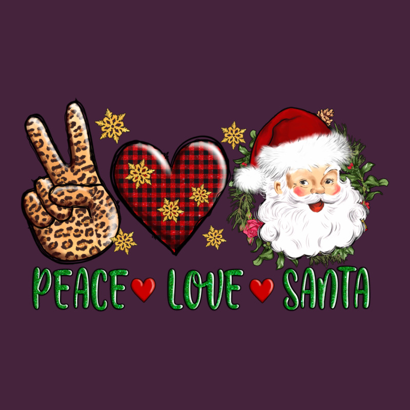 Peace Love Santa Long Sleeve Tee by AdoDesignShop | Teevron