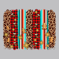 Christmas Socks Cookie Leopard Brushstroke Long Sleeve Tee | Teevron