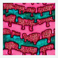 Valentines Day Leopard And Turquoise Gemstone Seamless Pattern Urban Heavy Tee | Teevron