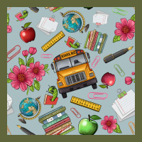 School Bus Back To School Seamless Pattern Classic Tee | Teevron
