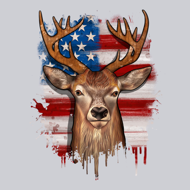 Deer American Flag Heavyweight Sweatshirt by JahusDesignShop | Teevron