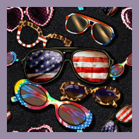 4th Of July Glasses  Seamless Pattern Classic Tee | Teevron